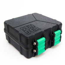 Load image into Gallery viewer, Tattoo Machine Travel Box- Black body with Coloured Clips (You choose)