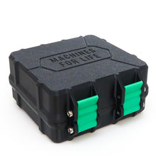 Load image into Gallery viewer, Tattoo Machine Travel Box- Black body with Coloured Clips (You choose)