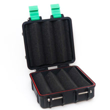 Load image into Gallery viewer, Tattoo Machine Travel Box- Black body with Coloured Clips (You choose)