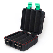 Load image into Gallery viewer, Tattoo Machine Travel Box- Black body with Coloured Clips (You choose)