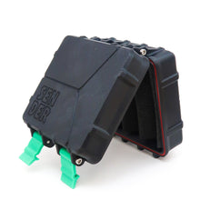 Load image into Gallery viewer, Tattoo Machine Travel Box- Black body with Coloured Clips (You choose)