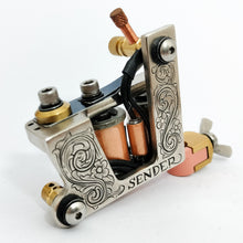 Load image into Gallery viewer, Hand Engraved One-Off Zippy Fine Liner- Nickel, Coral, Copper