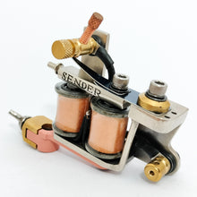 Load image into Gallery viewer, Hand Engraved One-Off Zippy Fine Liner- Nickel, Coral, Copper