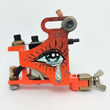 Load image into Gallery viewer, BRAZE-UP Trad Shader- Fluro Orange with Painted Eye