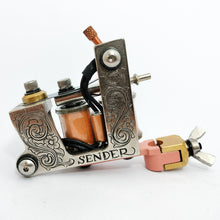 Load image into Gallery viewer, Hand Engraved One-Off Zippy Fine Liner- Nickel, Coral, Copper