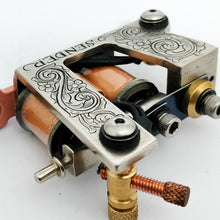 Load image into Gallery viewer, Hand Engraved One-Off Zippy Fine Liner- Nickel, Coral, Copper