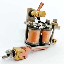 Load image into Gallery viewer, Hand Engraved One-Off Zippy Fine Liner- Nickel, Coral, Copper