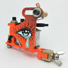 Load image into Gallery viewer, BRAZE-UP Trad Shader- Fluro Orange with Painted Eye