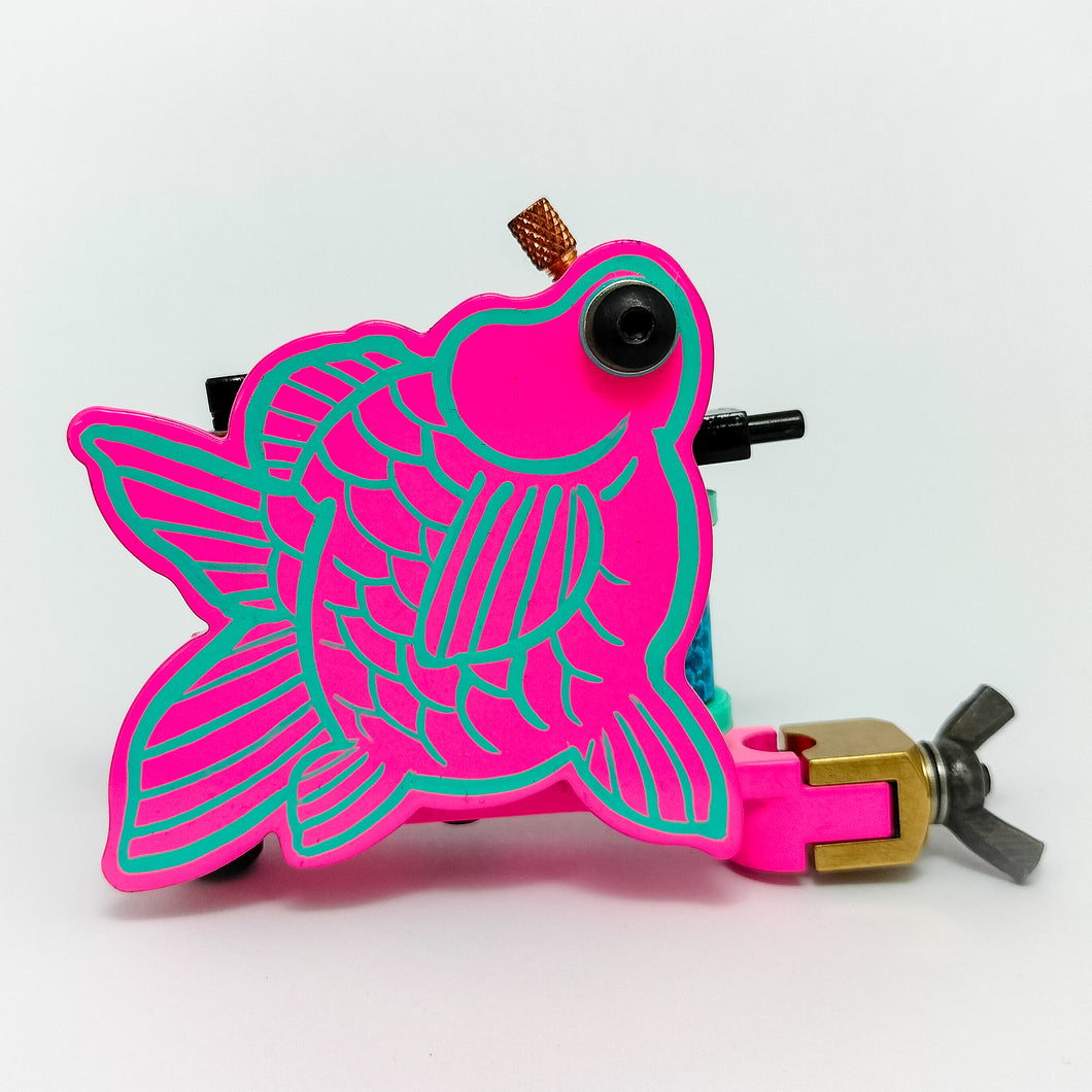 SENDER x DICKFISH Liner- Fluro Pink, Aqua