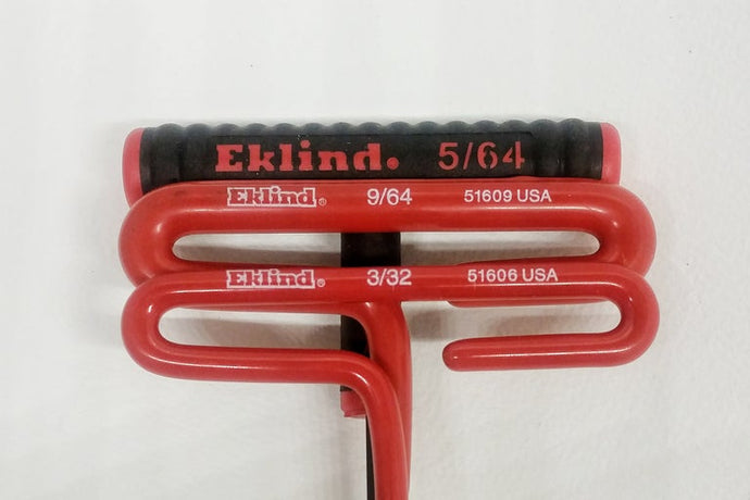 Eklind Brand hex/allen wrenches for servicing tattoo machines.